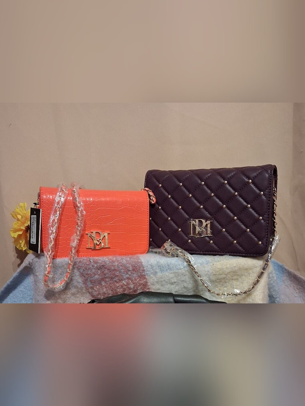NWT Badgley Mischka Designer Handbags Set Of Two